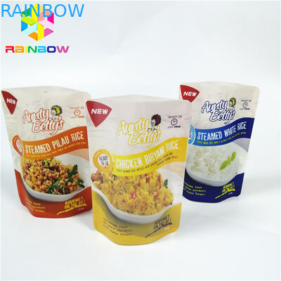 Προσαρμοσμένη πλαστική στάση επάνω στη σακούλα, λογότυπο σακουλών φύλλων αλουμινίου αλουμινίου ανθεκτικό στη θερμότητα