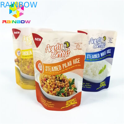 Προσαρμοσμένη πλαστική στάση επάνω στη σακούλα, λογότυπο σακουλών φύλλων αλουμινίου αλουμινίου ανθεκτικό στη θερμότητα