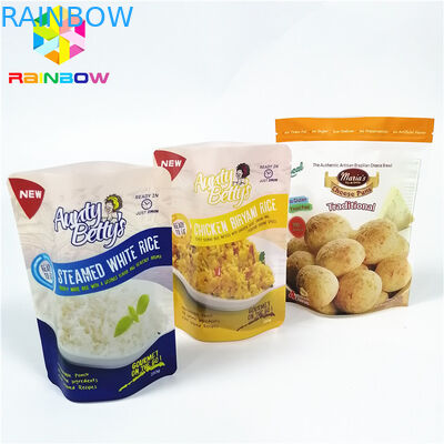 Ανθεκτικές στη θερμότητα μαγειρεύοντας πλαστικές σακούλες ανταπαντήσεων που συσκευάζουν το τοποθετημένο σε στρώματα λογότυπο συνήθειας που τυπώνεται