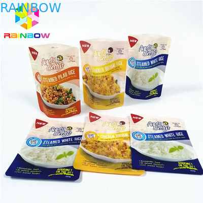 Υψηλής θερμοκρασίας κενή αποθήκευσης σακούλα ανταπαντήσεων τσαντών διαφανής για βρασμένη στον ατμό τη σάλτσα συσκευασία ρυζιού