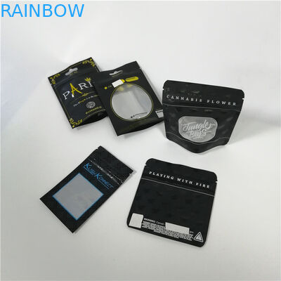 Η Resealable καραμέλα πλαστικών τσαντών Gummy αντέχει τη συσκευάζοντας κάνναβη 7g 28g ζιζανίων Cbd