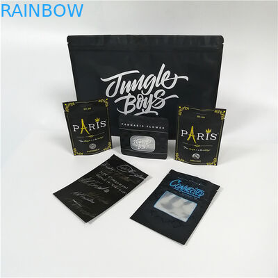 Η Resealable καραμέλα πλαστικών τσαντών Gummy αντέχει τη συσκευάζοντας κάνναβη 7g 28g ζιζανίων Cbd