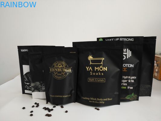 Gravure τσάντες φύλλων αλουμινίου αργιλίου εκτύπωσης, στάση επίγειου καφέ επάνω στις τσάντες φερμουάρ με τη βαλβίδα