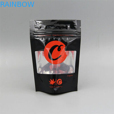 Ασφαλής για τα παιδιά Ziplock συσκευασία μπισκότων λουλουδιών CBD Edibles κάνναβης απόδειξης μυρωδιάς Mylar Po πλαστικών τσαντών