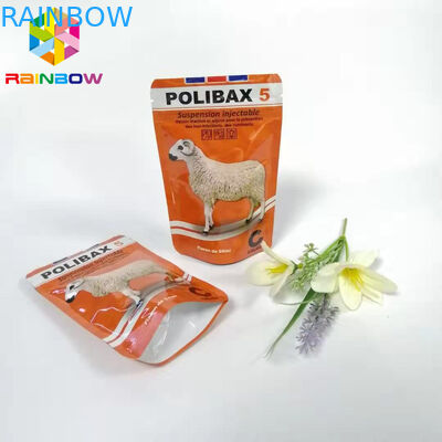 Κατώτατο Gusset σακούλα φύλλων αλουμινίου αλουμινίου, σκυλιών τροφίμων τσάντες ζωοτροφών συσκευασίας Resealable