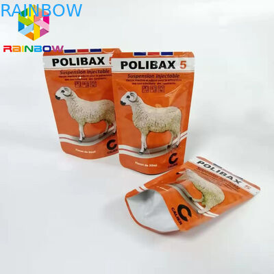 Κατώτατο Gusset σακούλα φύλλων αλουμινίου αλουμινίου, σκυλιών τροφίμων τσάντες ζωοτροφών συσκευασίας Resealable