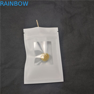 Μαύρο τυπωμένο κείμενα άσπρο υπόβαθρο σακουλών συσκευασίας κοσμημάτων για τα πακέτα Earings βραχιολιών