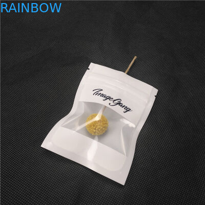 Διαφανής μπροστινή στιλπνή λαμπρή πλαστική συσκευασία κοσμημάτων περιδεραίων σακουλών φερμουάρ