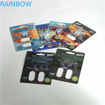 Ρινόκερος 7 σεξουαλικά συμπληρώματα των τρισδιάστατων φουσκαλών ατόμων καρτών συσκευάζοντας για την ώθηση του λίμπιντο