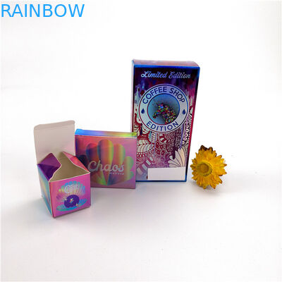 Ζωηρόχρωμη καλλυντική συσκευασία Eyelash ανά προσαρμοσμένο τύπο ολογραμμάτων Shinny δώρων παράθυρο