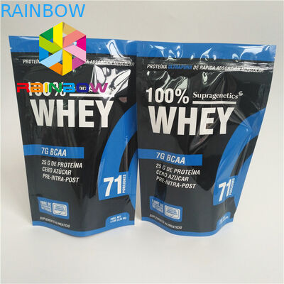 Τυπωμένη η συνήθεια συσκευάζοντας στάση τσαντών πρόχειρων φαγητών επάνω Resealable Ziplock σακουλών στιλπνό τελειώνει