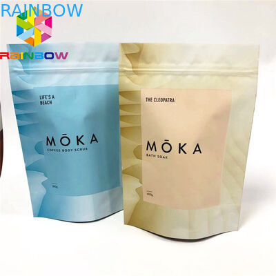 Η ελαφριά συσκευασία πλαστικών σακουλών, στάση βαθμού τροφίμων επάνω στην τσάντα για το σώμα Cbd τρίβει