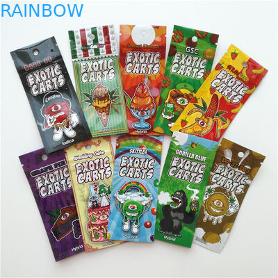 Vape κασετών αργιλίου φύλλων αλουμινίου συσκευάζοντας λογότυπο συνήθειας σακουλών κάρρων τσαντών εξωτικό