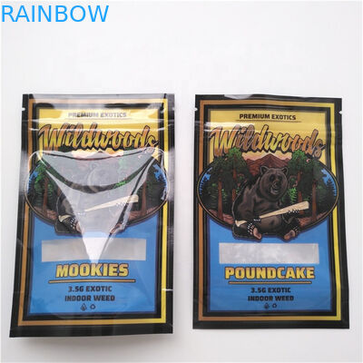 Edibles βοτανικές θυμιάματος ίντσες συσκευασίας 4x6 μαριχουάνα τσαντών ιατρικές με το σαφές παράθυρο