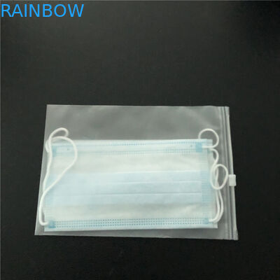 Η μίας χρήσης συσκευασία μασκών συγκολλά Gravure φερμουάρ τσαντών τη τοπ εκτύπωση με το παράθυρο με θερμότητα