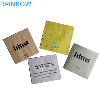 Συγκολλήστε τις μικρές πλαστικές σακούλες δειγμάτων τσαντών συσκευασίας τροφίμων φύλλων αλουμινίου αργιλίου για τη σκόνη με θερμότητα