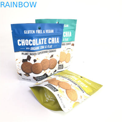 Βιοδιασπάσιμη στάση επάνω Gravure συνήθειας τσαντών φερμουάρ στην εκτύπωση για τη συσκευασία τροφίμων