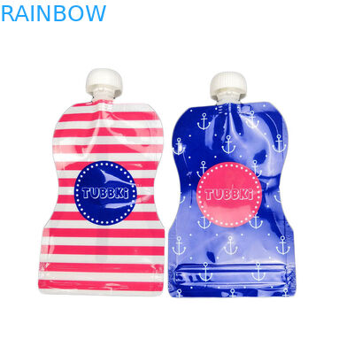 Οι επαναχρησιμοποιήσιμοι σωλήνες τοποθετούν το συσκευάζοντας ποτό σε σάκκο πίνοντας την πλαστική υγρή σακούλα προσάρμοσαν τυπωμένος