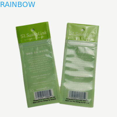 Η πλευρά τρία σφράγισε την μπροστινή κορυφή φερμουάρ περιτυλιγμάτων υγιεινής διατροφής τσαντών Tansparent που προσαρμόστηκε