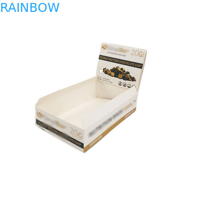 Πλήρες εκτύπωσης εγγράφου κιβωτίων συσκευάζοντας συνήθειας UV επίστρωμα στάσεων επίδειξης χαρτονιού αντίθετο