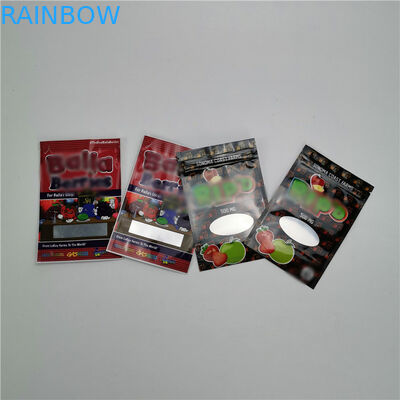 Μικρές πλαστικές σακούλες τσαντών που συσκευάζουν Gummy συσκευασία κάνναβης CBD 100% την οργανική βιομηχανική