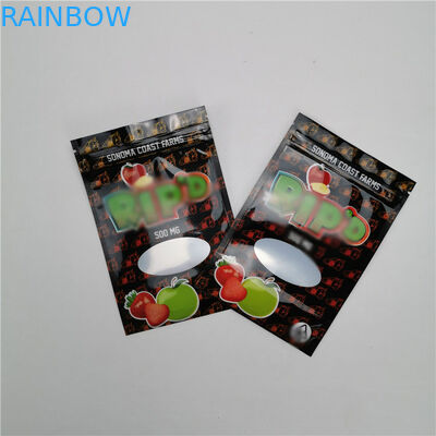 Μικρές πλαστικές σακούλες τσαντών που συσκευάζουν Gummy συσκευασία κάνναβης CBD 100% την οργανική βιομηχανική