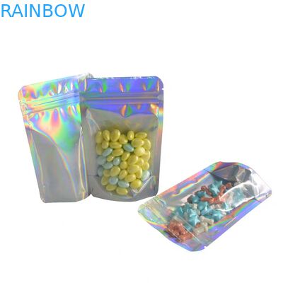 Πλαστικό υλικό ελασματοποίησης τριών δευτερεύον σφραγίδων πρόχειρων φαγητών τροφίμων τσαντών συσκευασίας με Ziplock