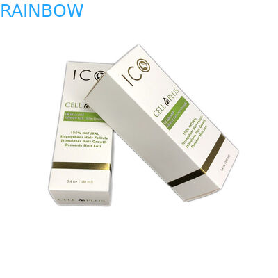 Άσπρη συσκευασία κιβωτίων εγγράφου σφράγισης χαρτονιού καλλυντική καυτή