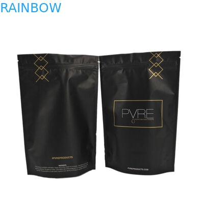 Μαύρη τοποθετημένη σε στρώματα καφές συσκευασία σακουλών φύλλων αλουμινίου μεταλλινών