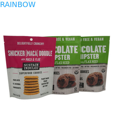 Συσκευάζοντας στάση σκονών επάνω στις τσάντες φύλλων αλουμινίου αργιλίου φερμουάρ