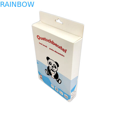 Πτυσσόμενο συσκευάζοντας κιβώτιο εγγράφου χαρτονιού τρυπών 350g κρεμαστρών