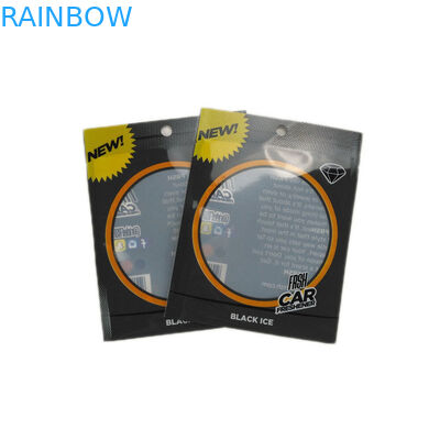 Το σαφές παράθυρο τρία δευτερεύουσα σφραγίδα κρεμά τη σακούλα κλειδαριών φερμουάρ τρυπών