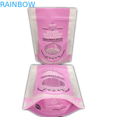 Μπροστινή πλαστική συσκευασία πλαστικών σακουλών κλειδαριών MOPP φερμουάρ