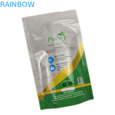 Resealable φερμουάρ συσκευάζοντας σακούλες τσαγιού επιφάνειας κλειδαριών στιλπνές