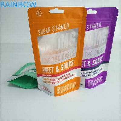 Ψηφιακή τσάντα ζιζανίων εκτύπωσης 3.5g 7g 14g 28g Gummy βοτανική