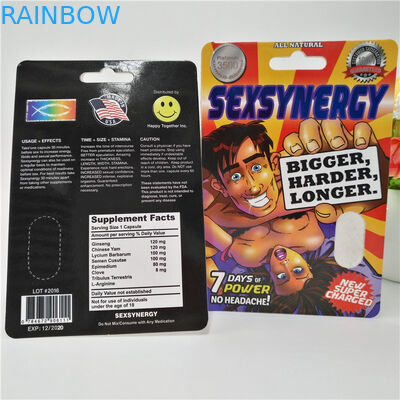 Συσκευάζοντας κάρτα εγγράφου χαπιών CMYK προσαρμοσμένη χρώμα πλαστική