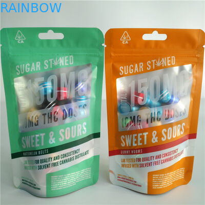 ολογραφική στάση ταινιών 3.5g 7g 14g επάνω στη συσκευασία σακουλών