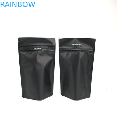 Μαύρη συσκευασία πλαστικών σακουλών φερμουάρ CMYK μεταλλινών διπλή
