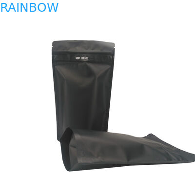 Μαύρη συσκευασία πλαστικών σακουλών φερμουάρ CMYK μεταλλινών διπλή