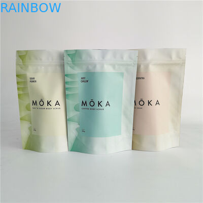 Η στάση επάνω Ziplock στο σώμα σακουλών τρίβει τη συσκευάζοντας τσάντα για το άλας λουτρών με το φύλλο αλουμινίου μέσα