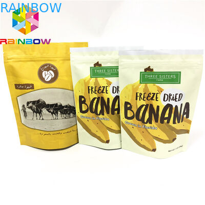 Τυπωμένη η συνήθεια συσκευασία σακουλών στάσεων επάνω πελεκά το συσκευάζοντας σώμα φύλλων αλουμινίου αργιλίου τσαντών τρίβει την τσάντα