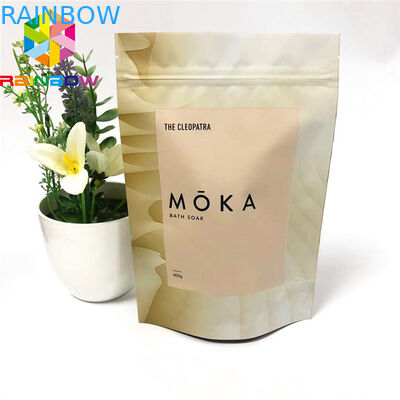 Ziplock οι τσάντες για το φύλλο αλουμινίου αργιλίου τροφίμων στέκονται επάνω τη συσκευάζοντας τσάντα λογότυπων συνήθειας τσαντών