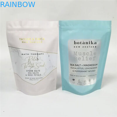 skincare συσκευάζοντας στάση φύλλων αλουμινίου τσαντών/ολογραμμάτων επάνω στην αλατισμένη συσκευασία λουτρών με το παράθυρο