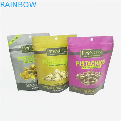 αργιλίου mylar συσκευάζοντας στάση κλειδαριών φερμουάρ φύλλων αλουμινίου κενή επάνω στα καρύδια τροφίμων σακουλών που συσκευάζουν τη πλαστική τσάντα