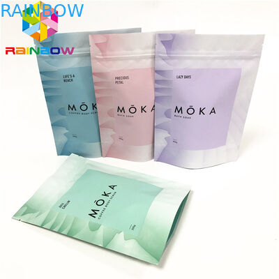 Η τοποθετημένη σε στρώματα στάση φύλλων αλουμινίου επάνω στις τσάντες με ziplock εκτύπωσης συνήθειας τη σακούλα για το πρόχειρο φαγητό/το σώμα τρίβει τις προσαρμοσμένες συσκευάζοντας τσάντες