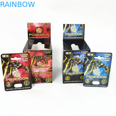 Επίδειξης συνήθειας εκτύπωσης εγγράφου καρτών αρσενικό κιβώτιο καρτών Poseidon απόδοσης ανυψωτών σεξουαλικό