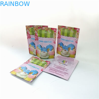 3.5oz στάση φύλλων αλουμινίου αργιλίου λουλουδιών επάνω φερμουάρ τσαντών στην ψηφιακή εκτύπωσης mylar επιδορπίων Matcha σακούλα τσαντών σκονών συσκευάζοντας