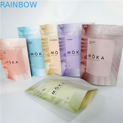 Στάση επάνω στις συσκευάζοντας τσάντες φασολιών καφέ σακουλών φύλλων αλουμινίου επίγειου καφέ με τη βαλβίδα