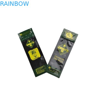 Μίνι σακούλια προμηθευτών Shenzhen για το χρυσό τσιγάρο 3 Preroll εκτύπωσης δευτερεύουσα σακούλα σφραγίδων με τις τσάντες φερμουάρ