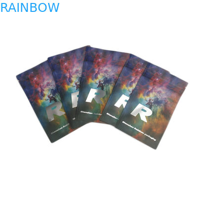 Ασφαλής για τα παιδιά καραμέλα φύλλων αλουμινίου αργιλίου εκτύπωσης συνήθειας που συσκευάζει Ziplock απόδειξης μυρωδιάς τσαντών Mylar τη ματ ακίνδυνη για τα παιδιά σακούλα